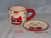 ceramic santa coffee cup