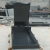 Black granite Russia style headstone