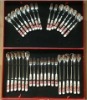 flatware set with ceramic handle set