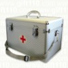 hand-held aluminium empty first aid kit box