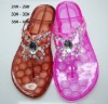 PI850-1/pvc flip flop/lady slippers/crystal slippers