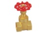 Brass gate valve