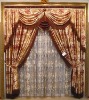 Jacquard curtain with lining