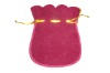 Velvet bag ,shaped velvet bag,jewellery pouch