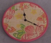 printed bamboo clock