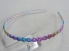 Fashion flashing rainbow plastic hair headband