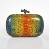 famous designer multicolor croco leather wallet for women