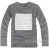 Men's crew neck long sleeve T-shirt