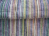 100% linen stripe and check fabric