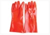 PVC Glove Working Safty LIGHT RED