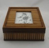 Can hold things Bamboo photo frame