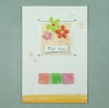 Paper Printing Greeting Card with flower design