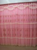 lace embroidery curtain/cording embroidery curtain /coiling embroidery curtain/organza curtain