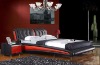 grain leather bed