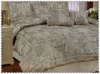 7 pcs jacquard comforter set bedding set