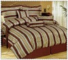 7 pcs jacquard comforter set bedding set