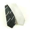 narrow silk woven tie 827