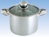 Stock pot with glass cover, Soup pot