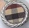 exquisite fabric inlay button