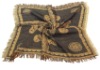 Wool Jacquard Square Scarf