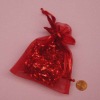 drawstring bag,organza material