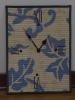 printed bamboo clock