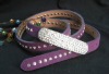 Rivet & Rhinestone PU Belt