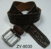 embossed fashion leather belt