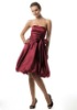 2012 Strapless Taffeta A-line Knee-length Bridesmaid Dresses