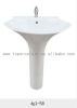 bathroom ceramic pedestal basin/sanitary ware