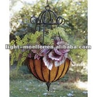 hanging basket with coco liner LMHBC-12P49