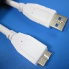 White Micro USB 3.0 Cable