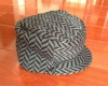 100% acrylic herringbone beanie