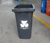 100% Plastic Trash Can With 2 Wheels 120L Wheelie Bin Plastic Trash Bin