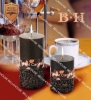 BH070150-151 small & middle coffee pillar candle coffee candle