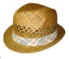 straw fedora hats