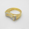 fashion thick 18k gold plated ring