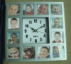 Clock with photo frame