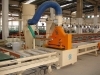 Finishing sawing machine with chip collector