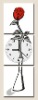 Frameless Painting Wall Clock--promotion clock