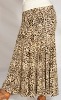 Lady's Ballroom Dance Skirt M014S_Leopard