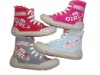 girl's high cut canvas shoes, children's canvas shoes, children's casual shoes