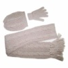 winter knitted scarf and hat  set