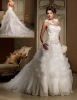 2010 elegant lace with beading bridal wedding gown HS0860