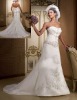 2010 elegant lace with beading bridal wedding gown HS0857