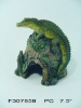 poly resin crocodile decoration for Garden