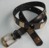 Newest Fashionable Rivet & Rhinestone PU Belt For Autumn/Winter Of 2009