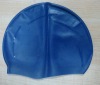 Silicone swimming cap