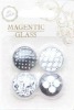 promotional glass magnet fridge magnet crystal glass magnet