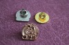 stamping round metal pin badge for promotional